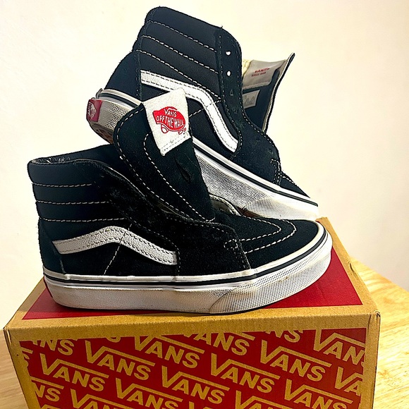 Vans Other - Vans Kids Sk8-Hi Black and White High-Top Sneakers